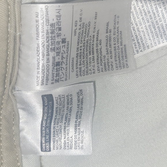 Levi's Mens Vintage Jeans 1990s Jeans Chinos khaki beige tan EUC pants white tab - Picture 6 of 10